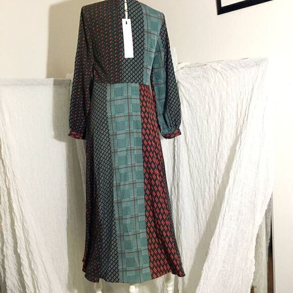 Anonyme Designers NWT Patckwork Maxi Dress Size Small - Picture 5 of 12